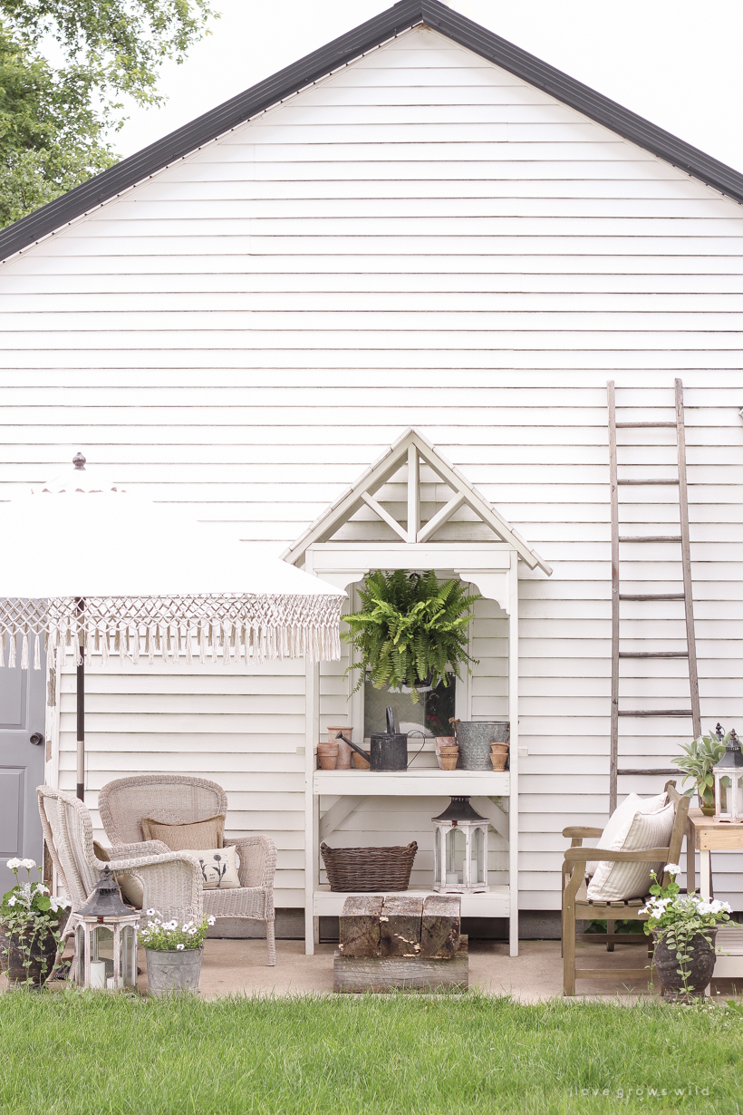 A cozy outdoor retreat for summer