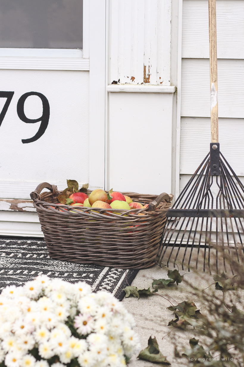 A simple, but sweet fall front porch