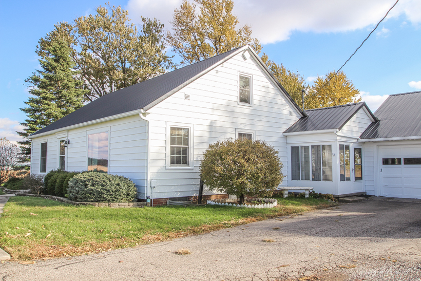 A fresh coat of paint was the first step in the makeover of this adorable Indiana farmhouse