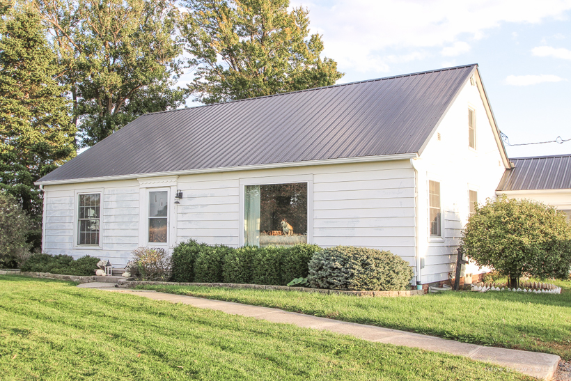 A fresh coat of paint was the first step in the makeover of this adorable Indiana farmhouse