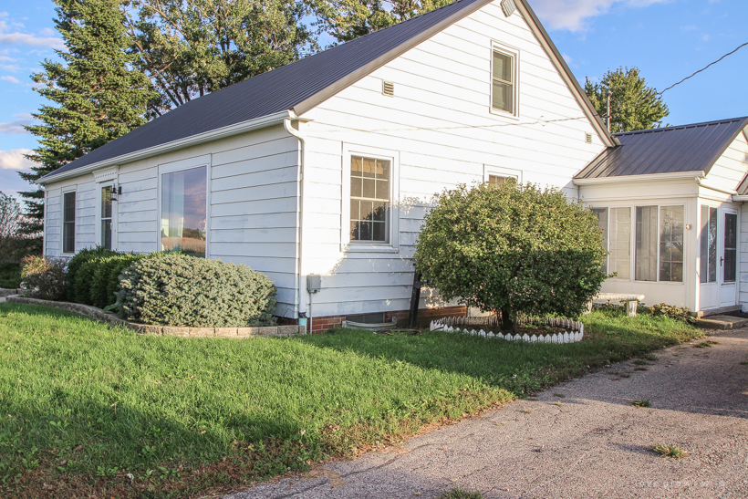 A fresh coat of paint was the first step in the makeover of this adorable Indiana farmhouse