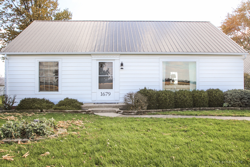 A fresh coat of paint was the first step in the makeover of this adorable Indiana farmhouse