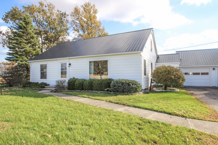 A fresh coat of paint was the first step in the makeover of this adorable Indiana farmhouse
