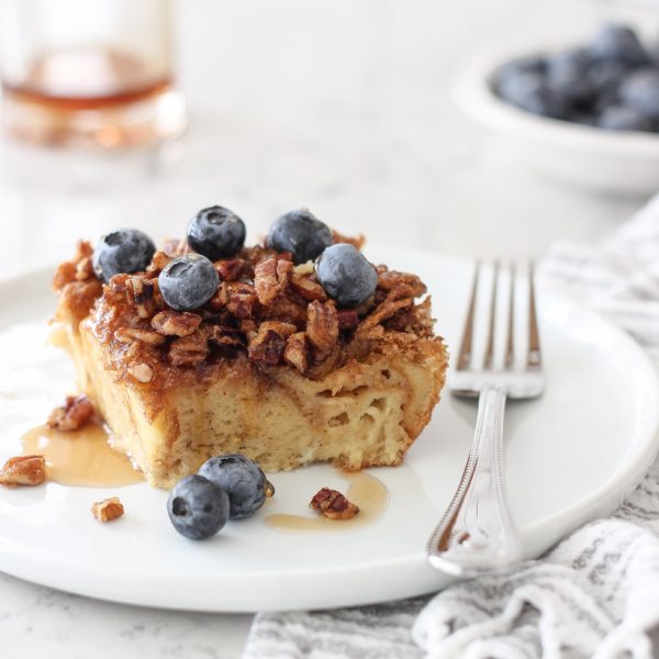 Always a brunch favorite, this Overnight Baked French Toast is perfect for making breakfast for a crowd! Easy and so delicious!