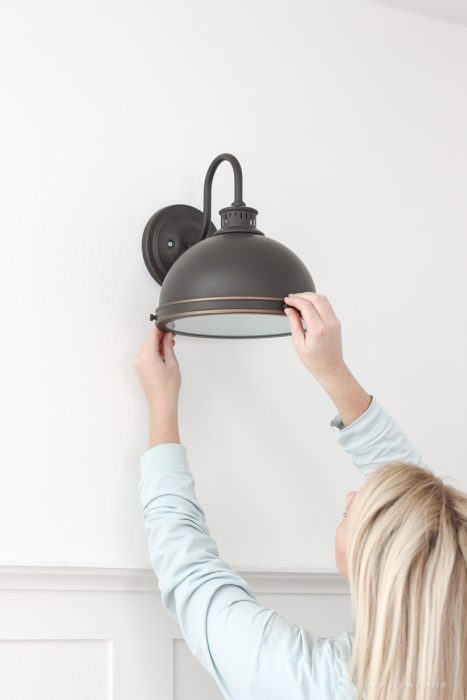 Home and lifestyle blogger Liz Fourez shares an easy trick to install light fixtures anywhere in your home - no wiring necessary!