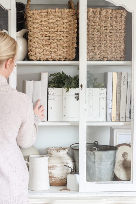 Home and lifestyle blogger Liz Fourez shares the best way to organize and store home decor.
