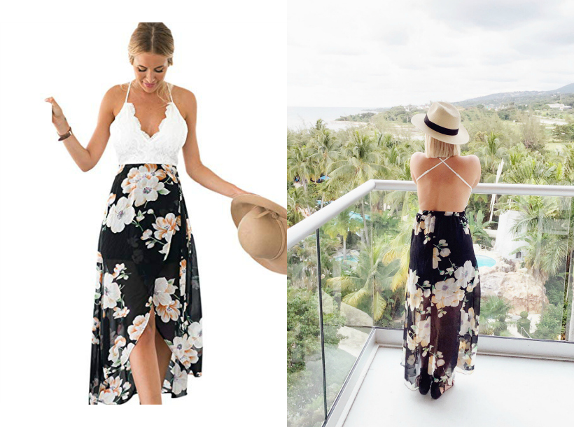 maxi dresses for tropical vacation