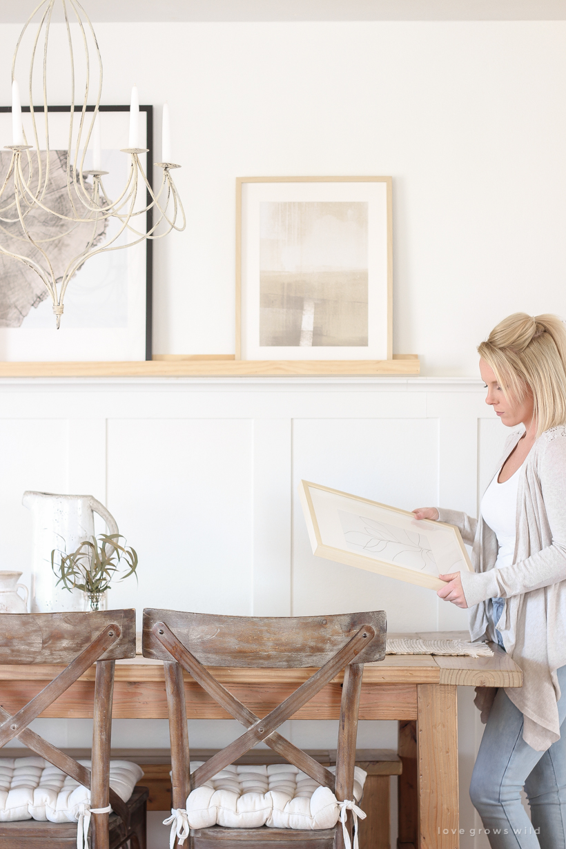 Home and lifestyle blogger Liz Fourez shares the most affordable way to use artwork in your home and a collection of her favorite neutral nature-inspired prints