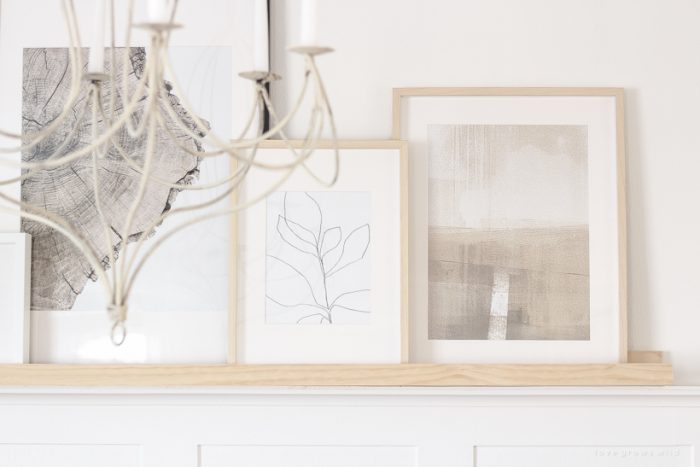 Home and lifestyle blogger Liz Fourez shares an easy way to display your favorite artwork or photos with this DIY Art Shelf