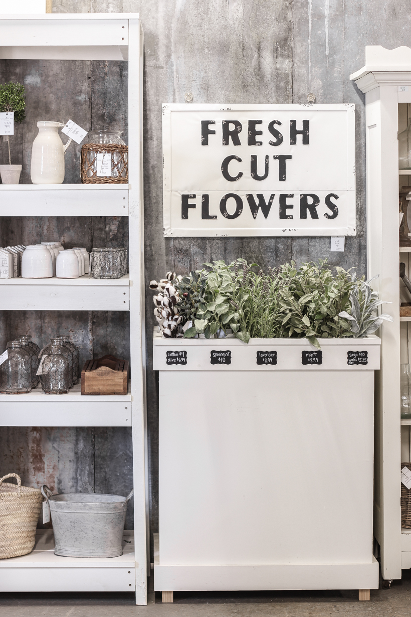 Home and lifestyle blogger Liz Fourez takes you on a tour of her retail shop in Indiana with her favorite home decor pieces and the unique displays she built to create a destination to shop in.