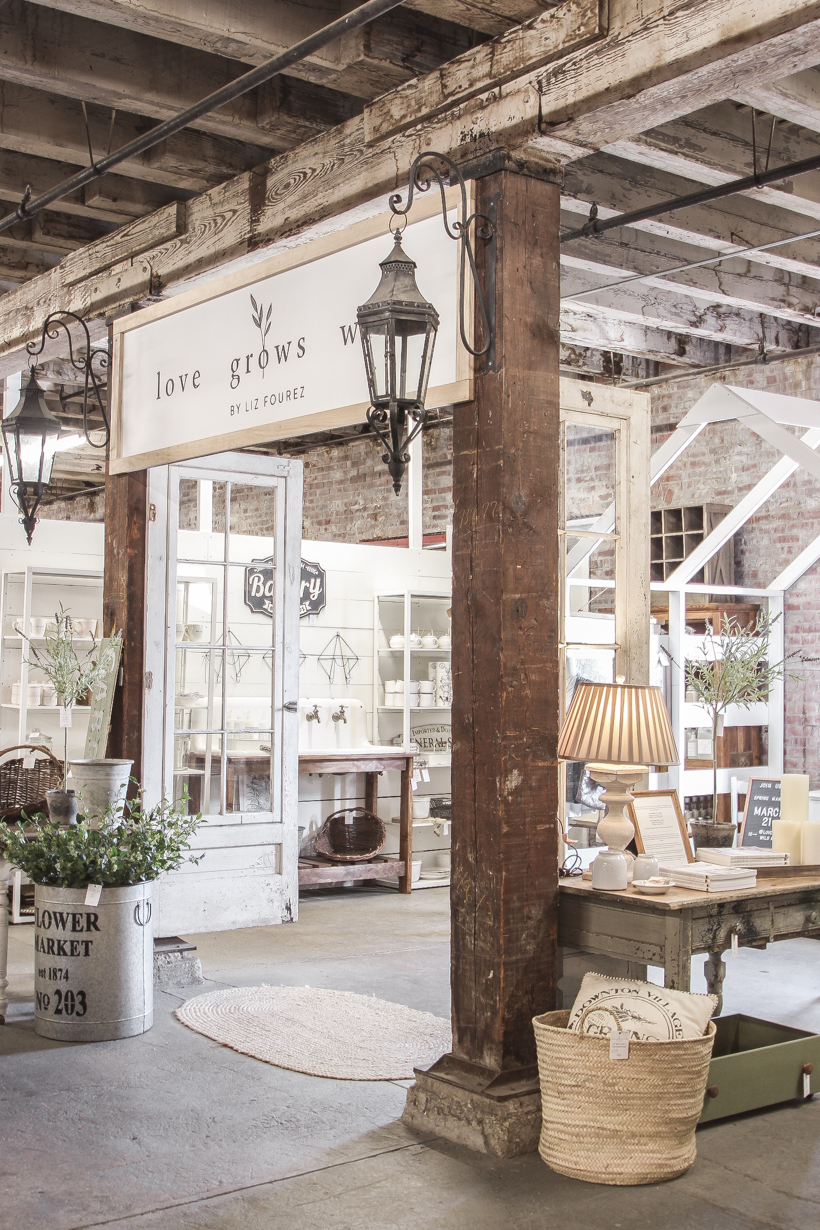 Home and lifestyle blogger Liz Fourez takes you on a tour of her retail shop in Indiana with her favorite home decor pieces and the unique displays she built to create a destination to shop in.