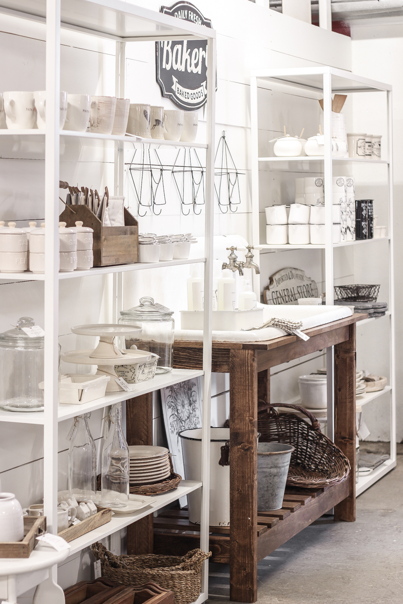 Home and lifestyle blogger Liz Fourez takes you on a tour of her retail shop in Indiana with her favorite home decor pieces and the unique displays she built to create a destination to shop in.