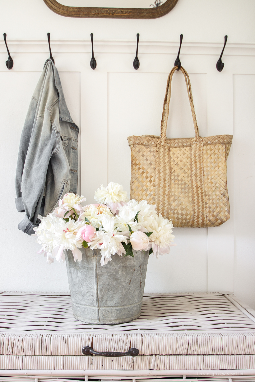 fake flower stems for spring centerpiece - This is our Bliss - This is our  Bliss