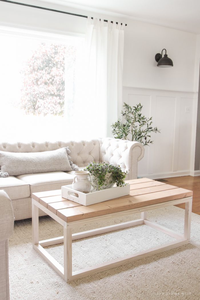 Simple DIY Coffee Table - Love Grows Wild