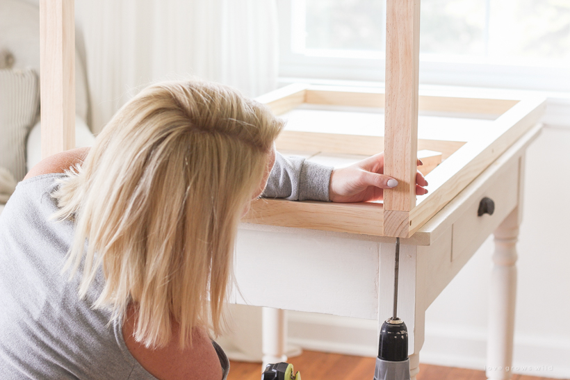 Home and lifestyle blogger Liz Fourez shares the new coffee table she built for her living room with a full tutorial and step-by-step photos. Read this blog post for more details!