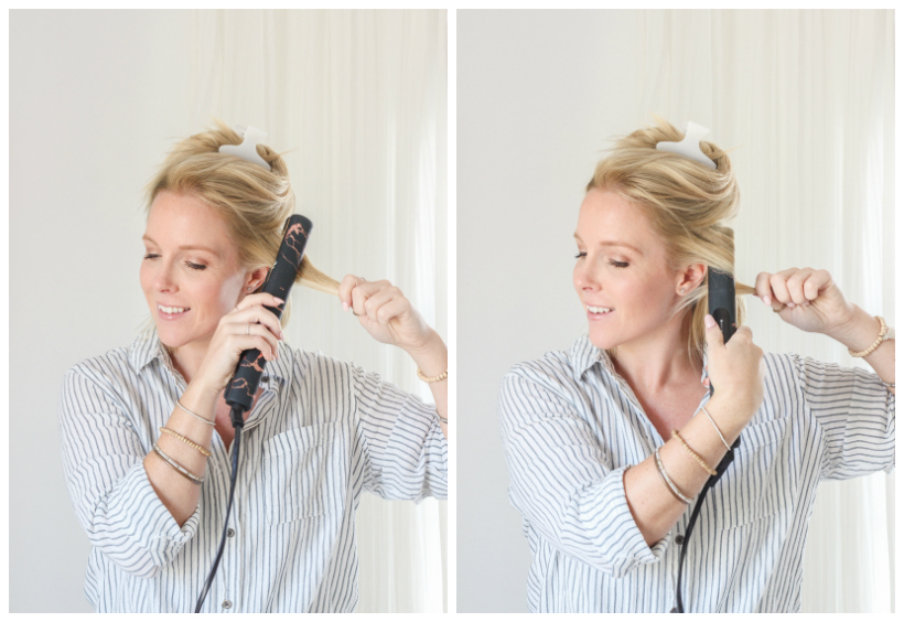 How to Curl Hair with a Flat Iron Straightener Love Grows Wild