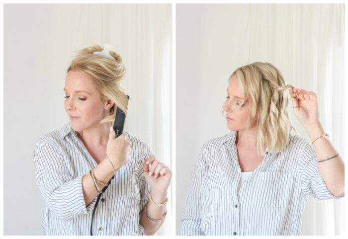 How to Curl Hair with a Straightener - a simple hairstyle tutorial