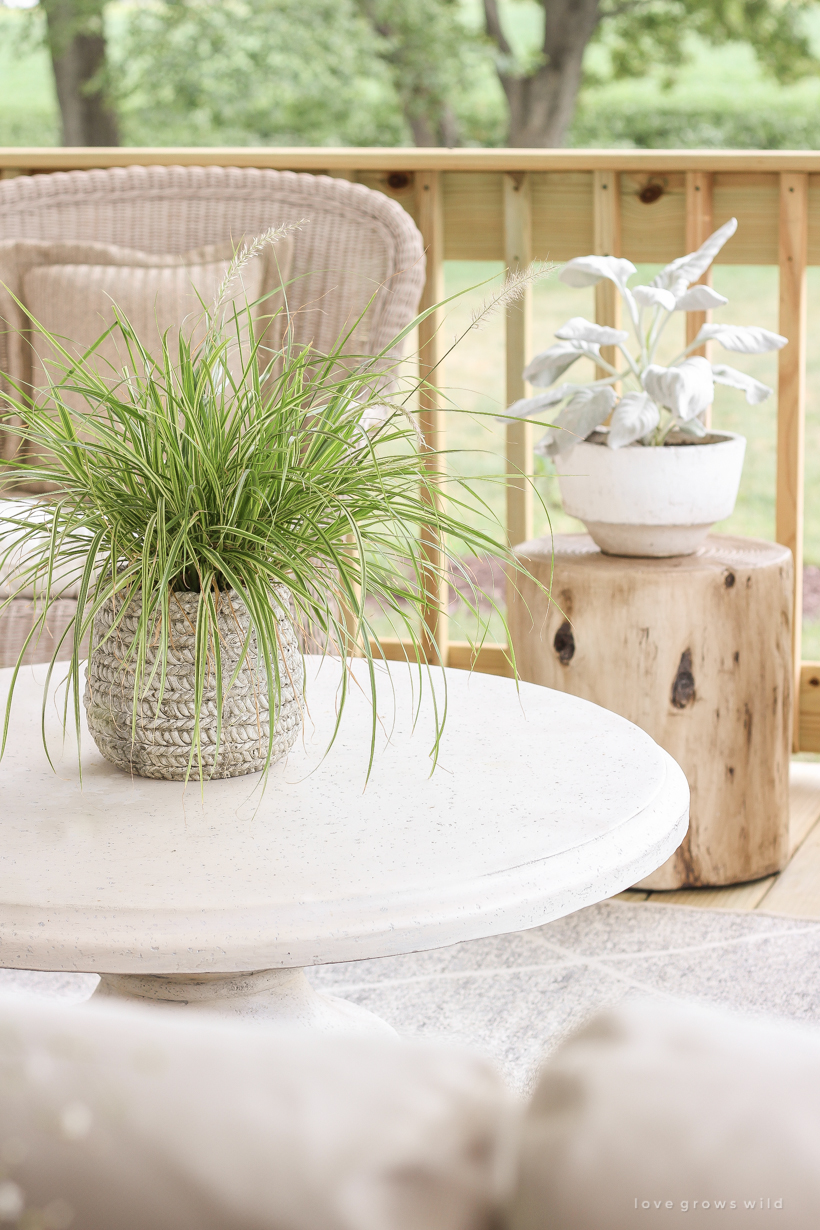 Interior blogger Liz Fourez adds a beautiful large deck and gazebo to her home that is just as cozy and stylish as the inside of her gorgeous farmhouse. Come take a peek of this stunning new outdoor space. 