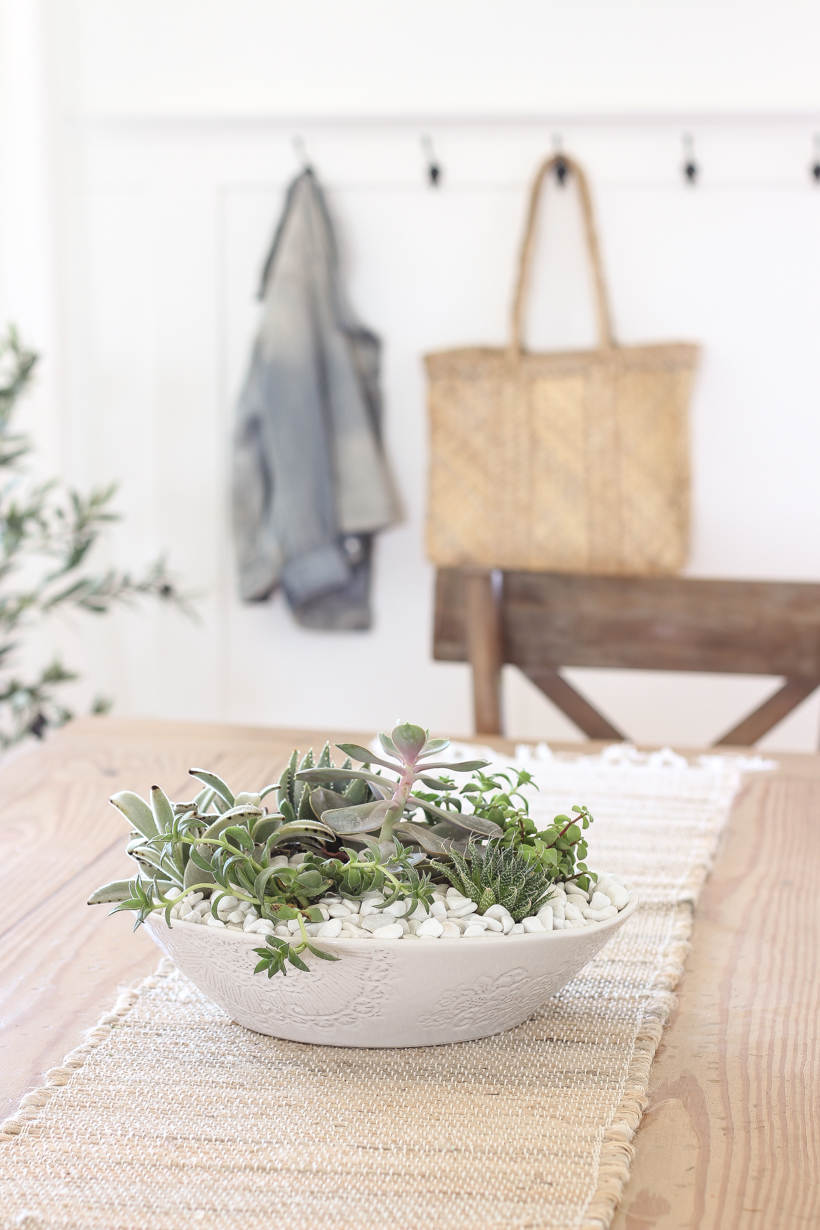 Learn how to create a stunning succulent bowl centerpiece with this easy tutorial