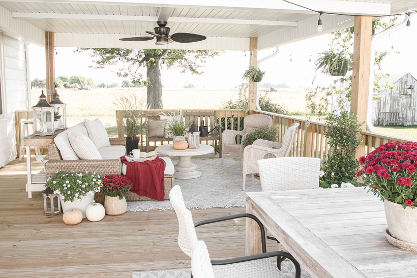 How to transition an outdoor space from summer to fall on a budget