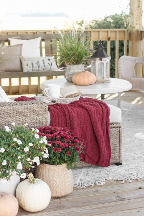 How to transition an outdoor space from summer to fall on a budget