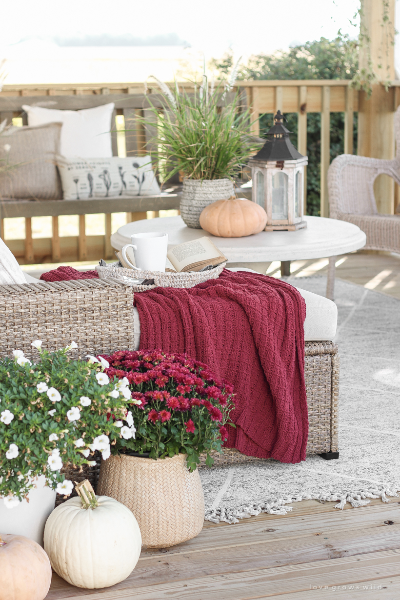 How to transition an outdoor space from summer to fall on a budget