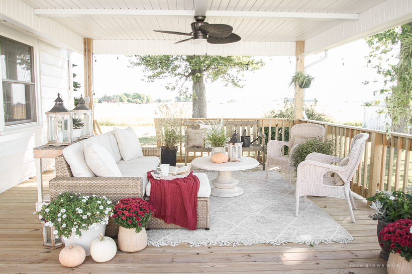 How to transition an outdoor space from summer to fall on a budget