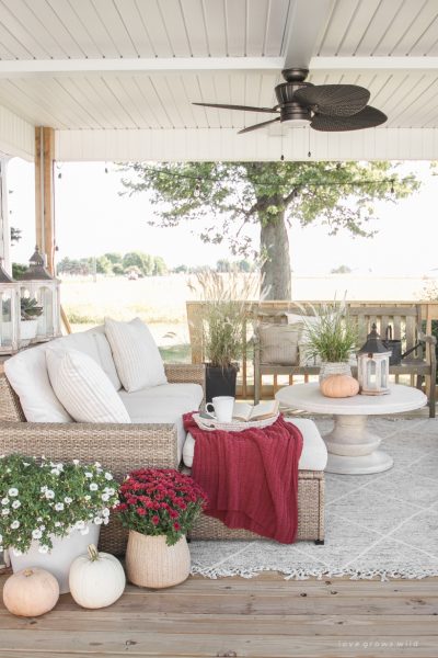 Decorating an Outdoor Space for Fall - Love Grows Wild