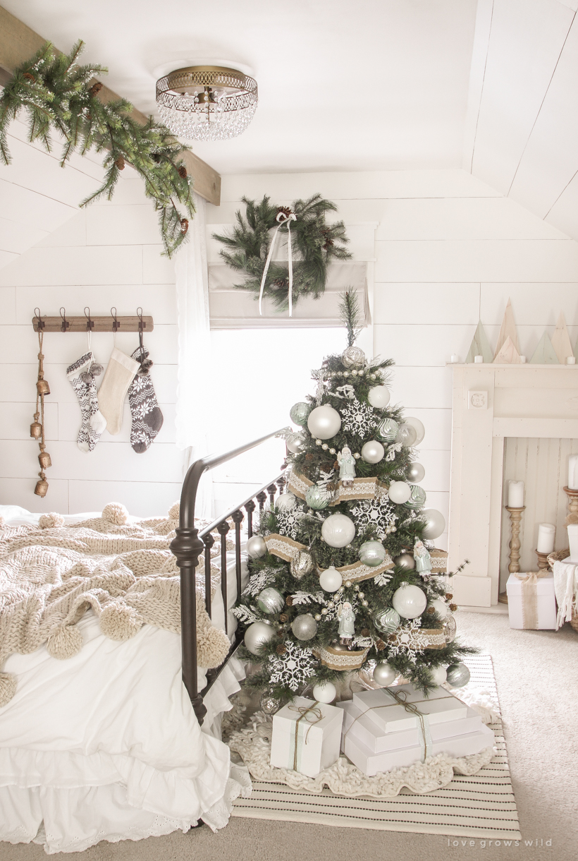 Farmhouse Christmas Bedroom