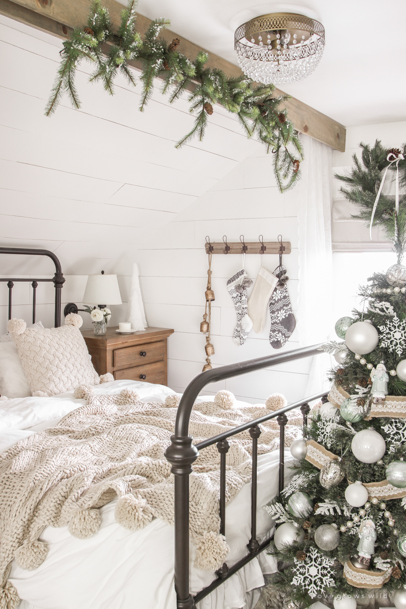 Farmhouse Christmas Bedroom