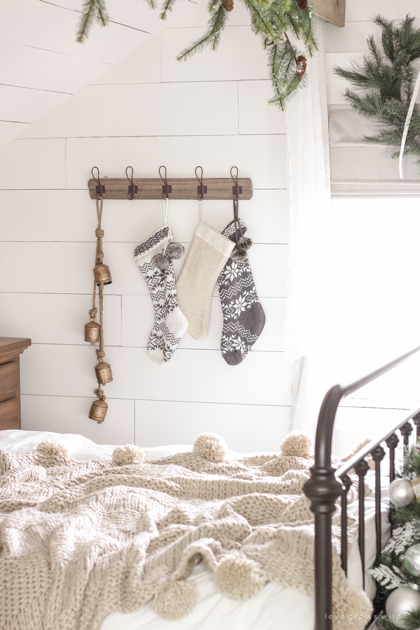 Farmhouse Christmas Bedroom