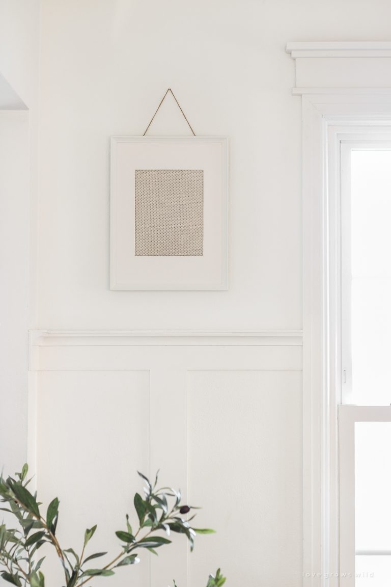 Fabric: A Simple Idea for Inexpensive Framed Wall Art - Love Grows Wild - Simple Framed Wall Decor Sale