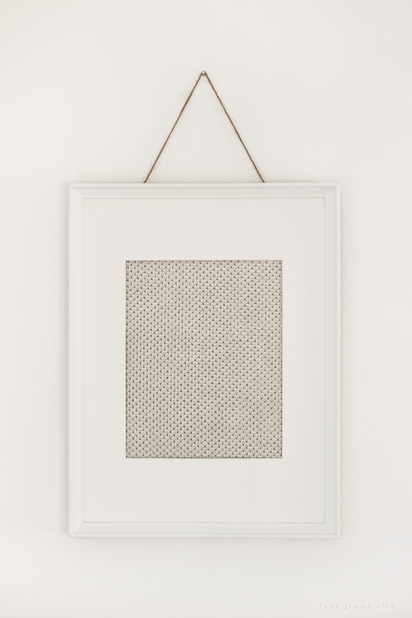 Fabric: A Simple Idea for Inexpensive Framed Wall Art - Love Grows