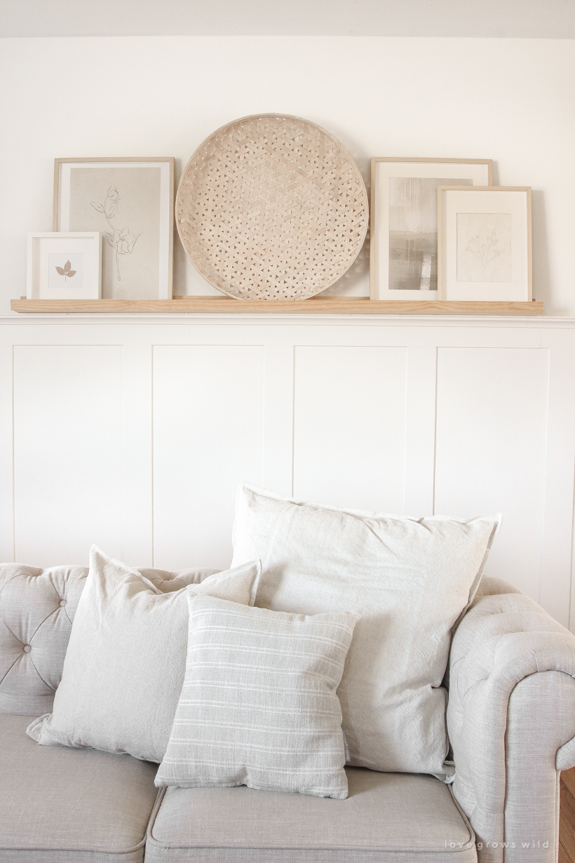 Take a tour of this beautiful newly updated living and dining room in blogger Liz Fourez's Indiana farmhouse.