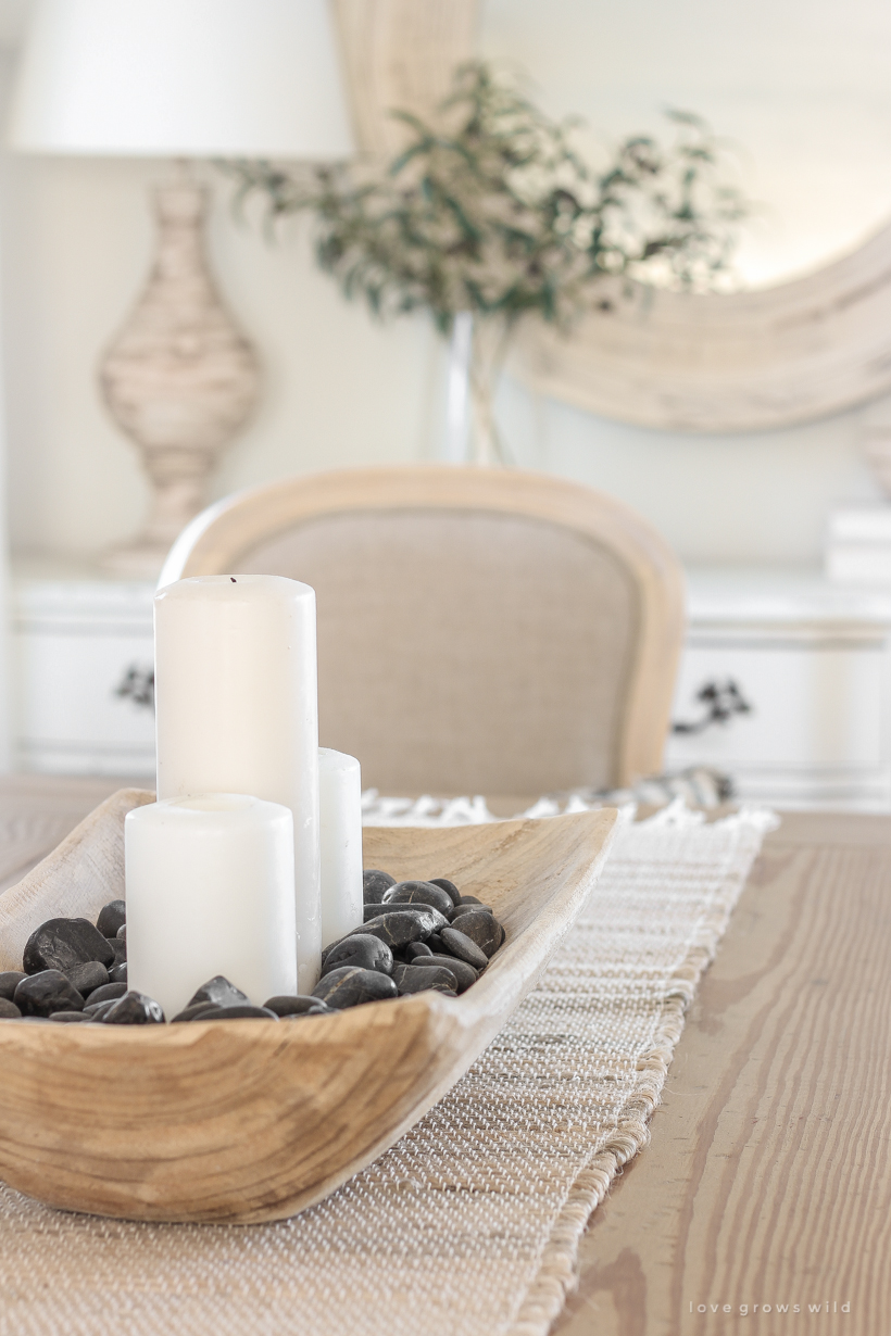 Take a tour of this beautiful newly updated living and dining room in blogger Liz Fourez's Indiana farmhouse.