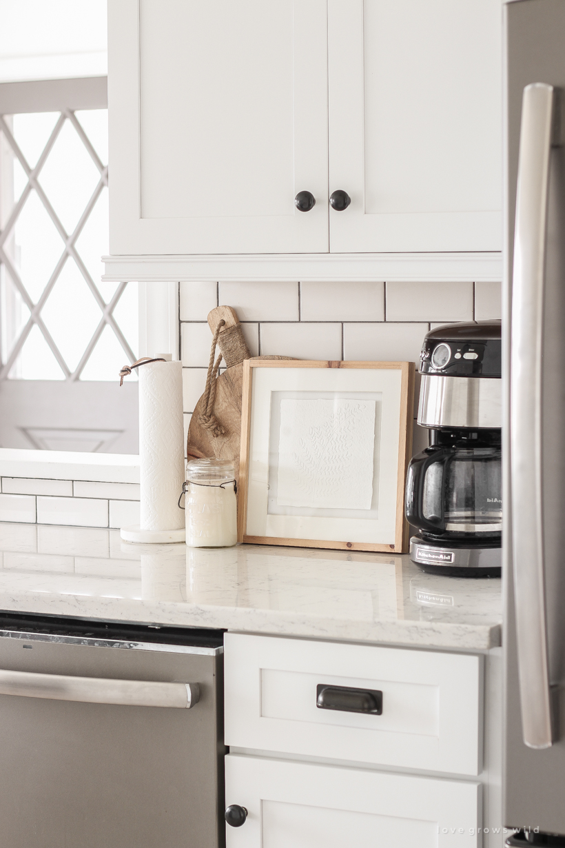 Kitchen Curtains + Counter Styling