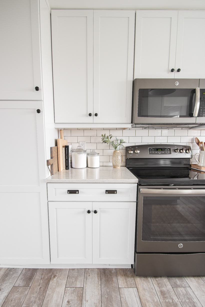 Kitchen Curtains + Counter Styling - Love Grows Wild