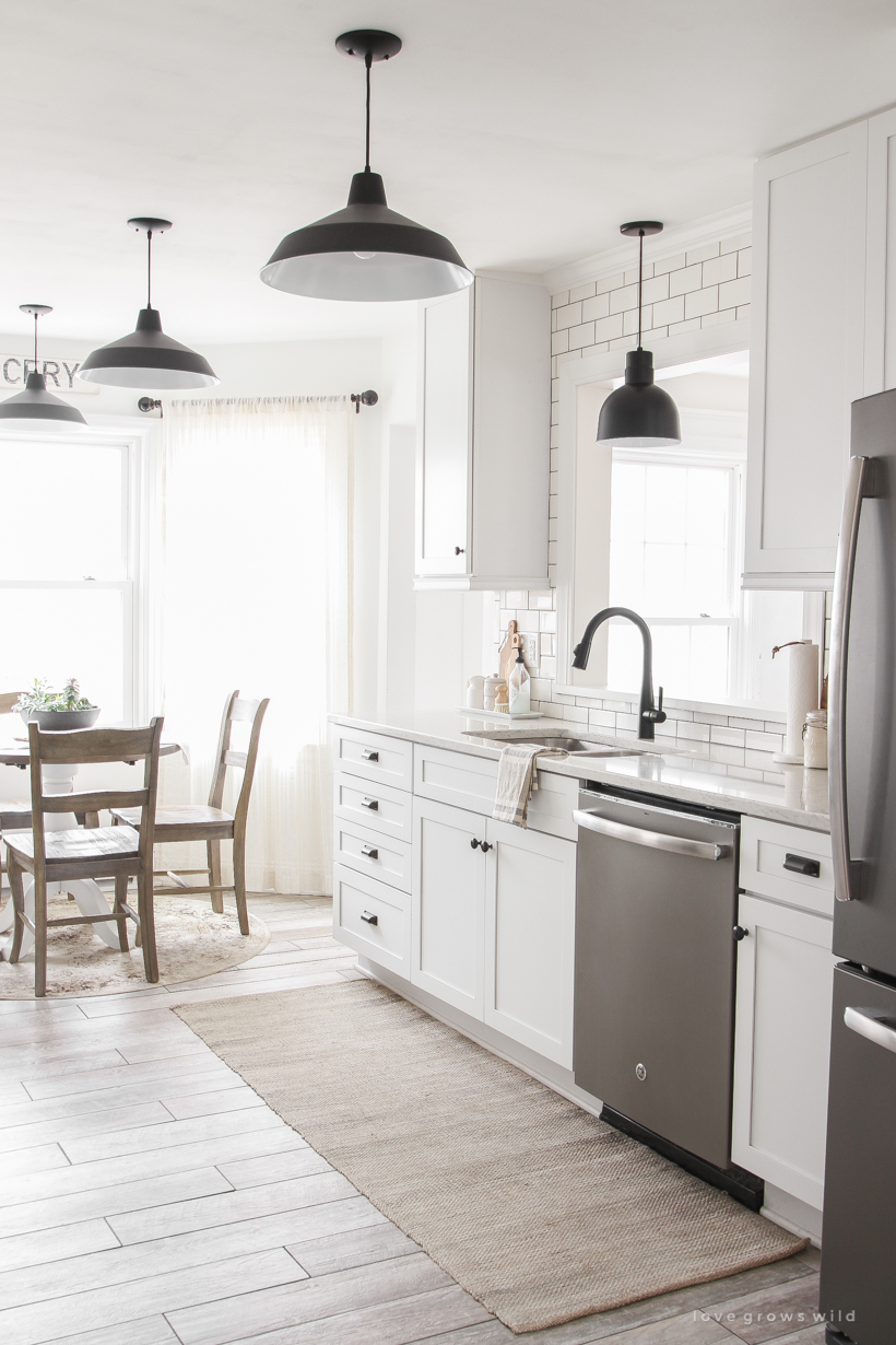 Kitchen Curtains + Counter Styling