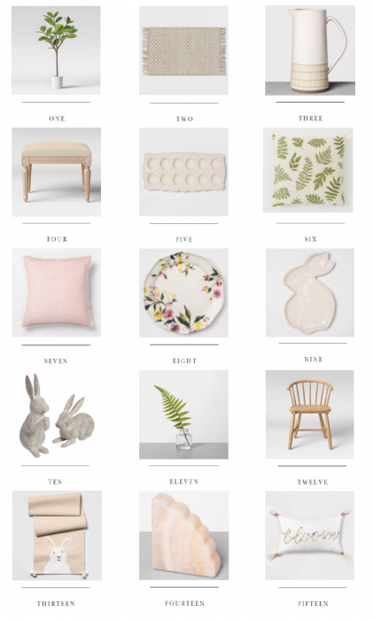 New spring decor finds to refresh any room in your home. Pillows, artwork, greenery, furniture, kitchen, bath + more!