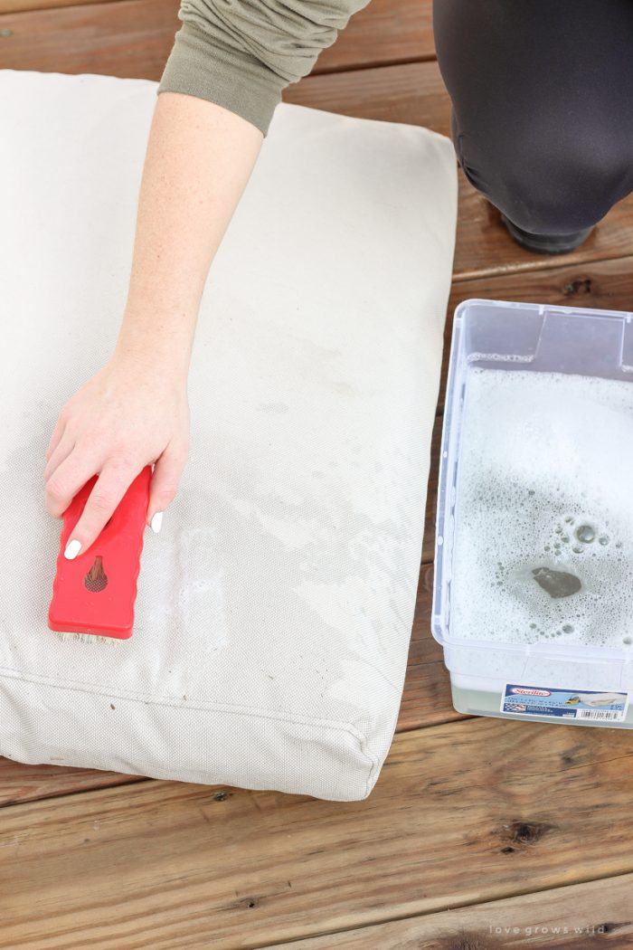 How to Clean Your Outdoor Cushions + Pillows Love