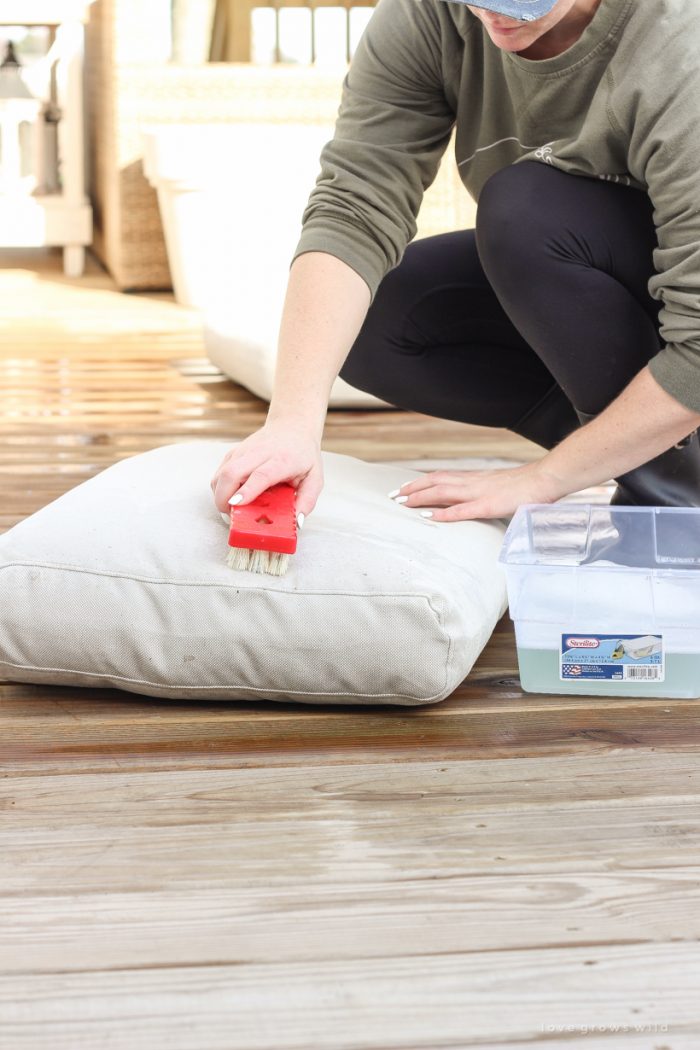 How To Clean Your Outdoor Cushions Pillows Love Grows Wild