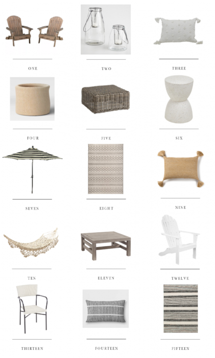 Gorgeous outdoor decor and furniture for every budget!
