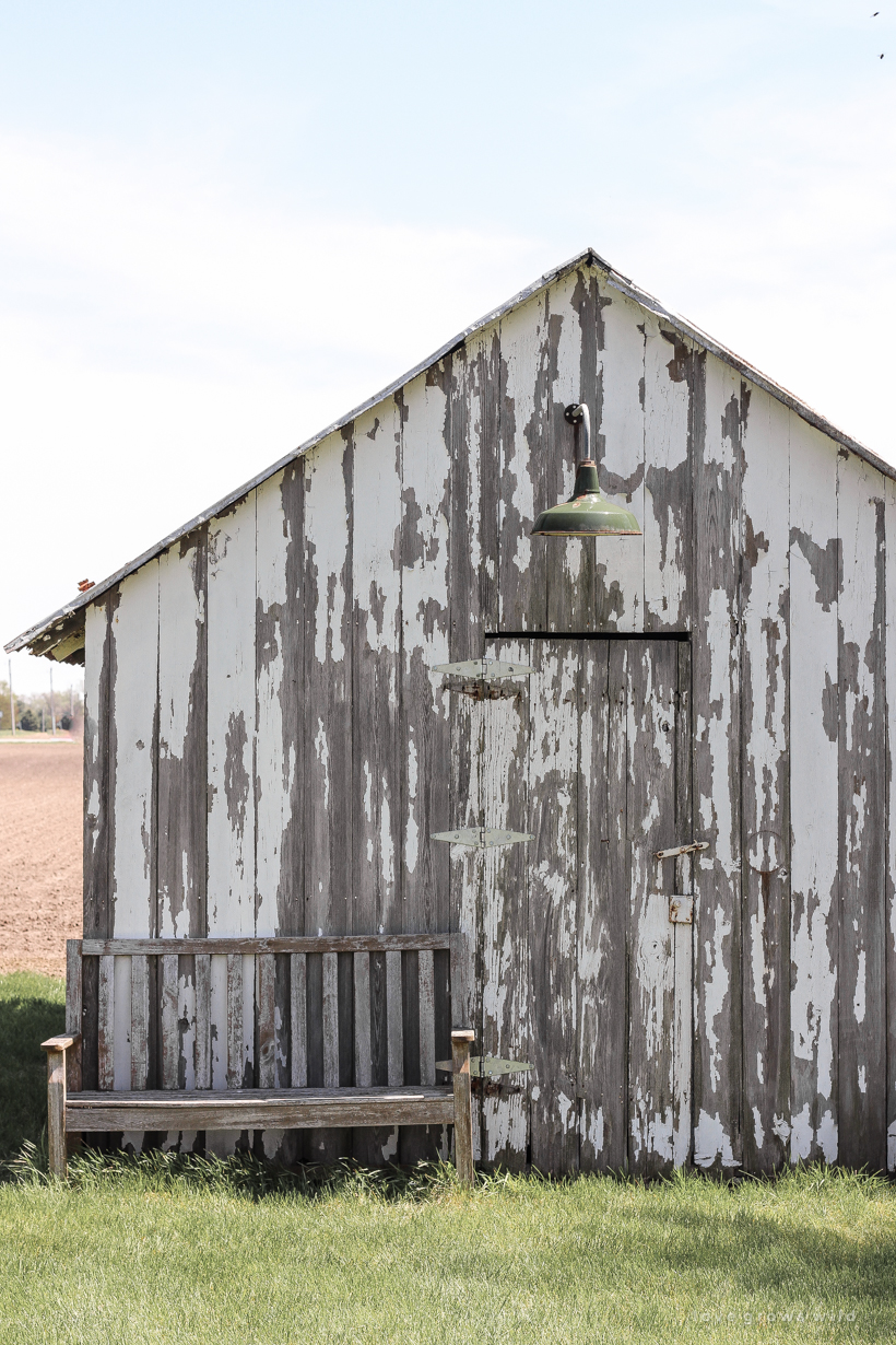 An old barn gets new life with a fresh coat of paint and some added trim details. See more of this gorgeous barn makeover at LoveGrowsWild.com