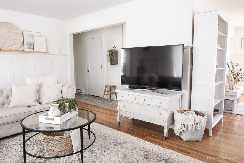 Answering one of the most frequently asked design questions: how to decorate around a TV! 