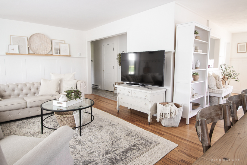 Answering one of the most frequently asked design questions: how to decorate around a TV! 