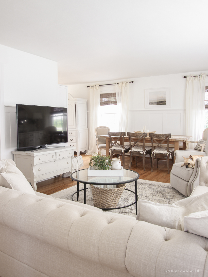Answering one of the most frequently asked design questions: how to decorate around a TV!