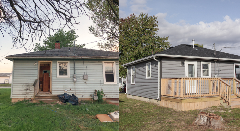 The full reveal of the finished Armstrong House. You won't believe the before and after!