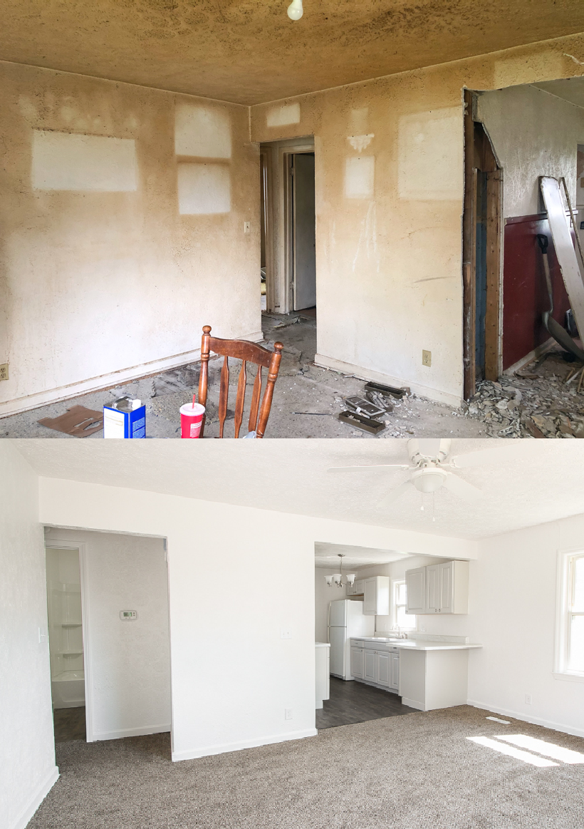 The full reveal of the finished Armstrong House. You won't believe the before and after!