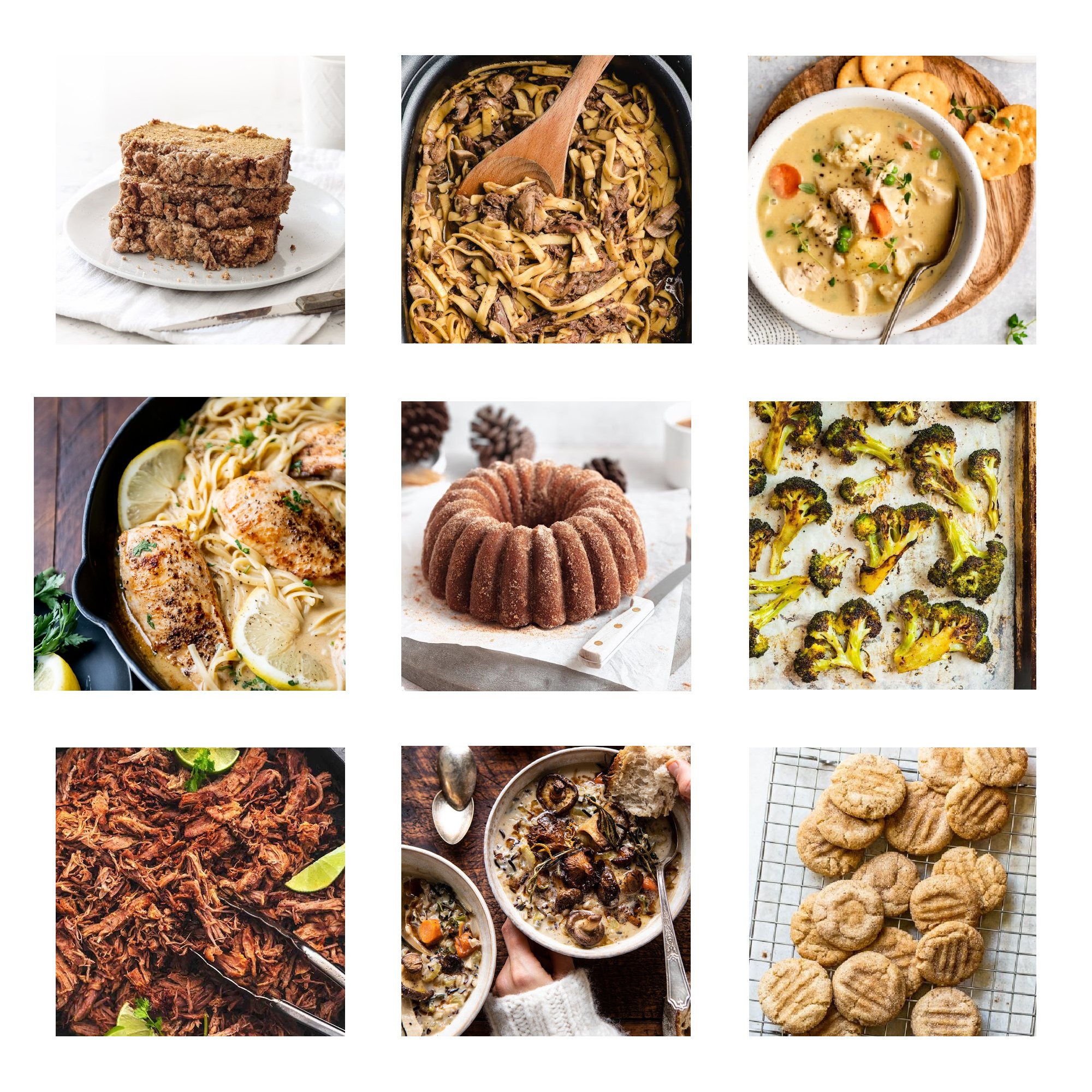 Get inspired in the kitchen with this menu of recipes featuring fall flavors and comfort food!