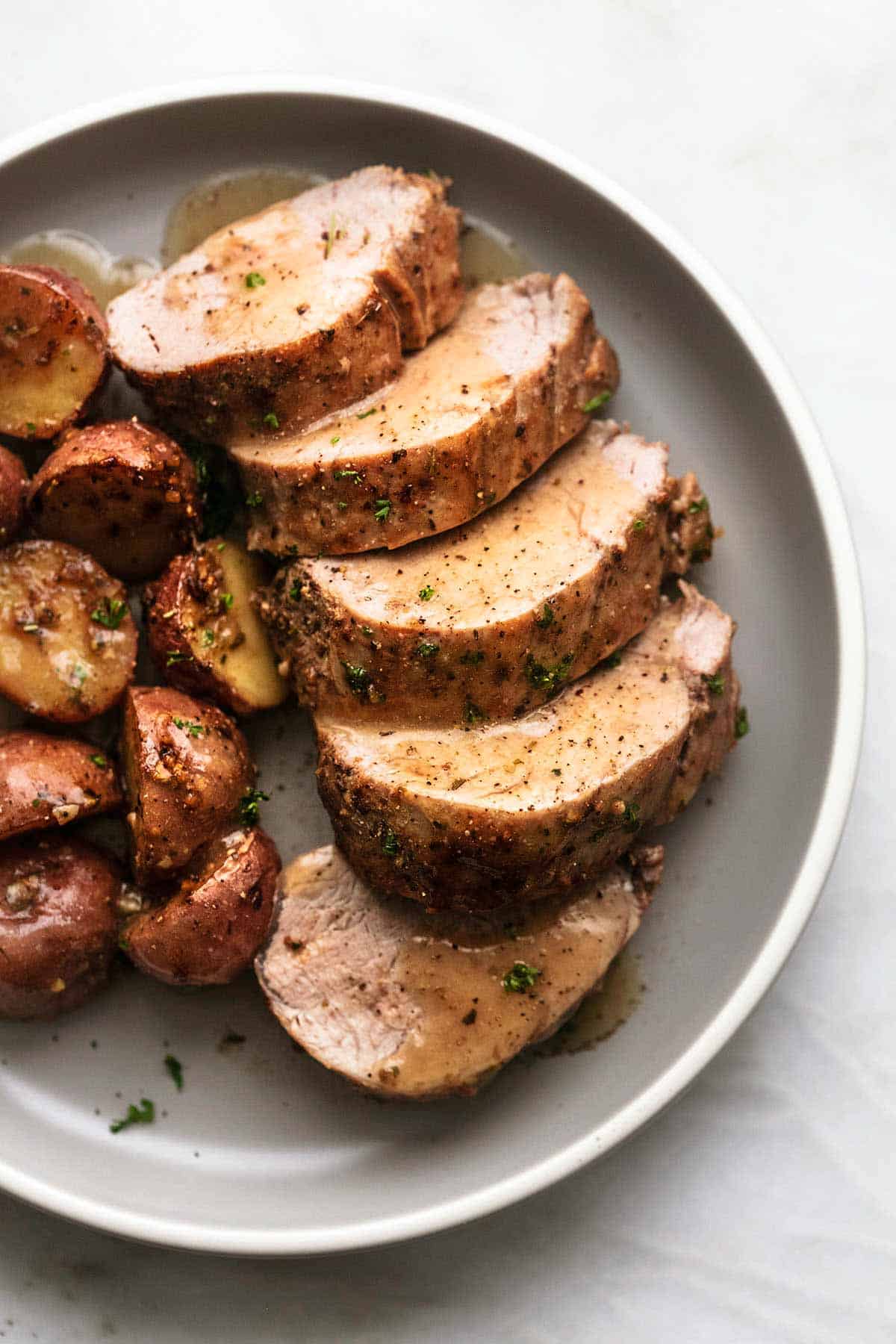 Pork Tenderloin with Potatoes and Gravy Recipe